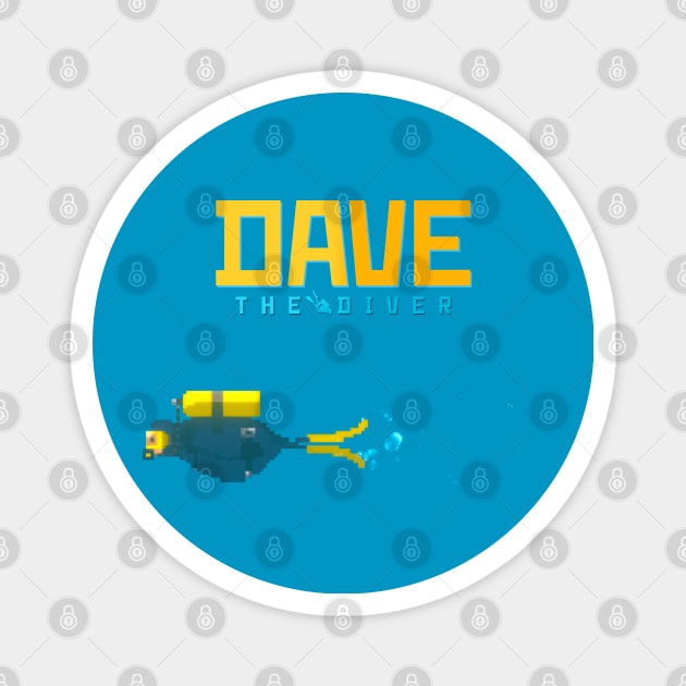 DAVE the diver Fan Art Magnet by Buff Geeks Art